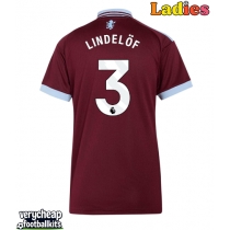 Aston Villa Victor Lindelof #3 Replica Home Shirt Ladies 2026-27 Short Sleeve